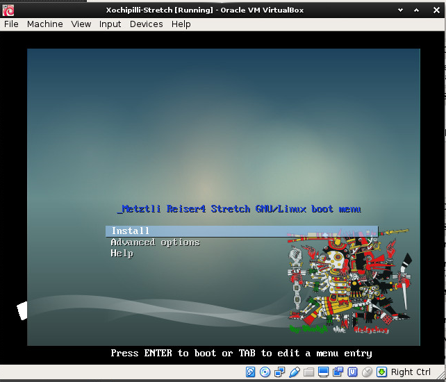 Metztli Reiser4 debian-installer splash image